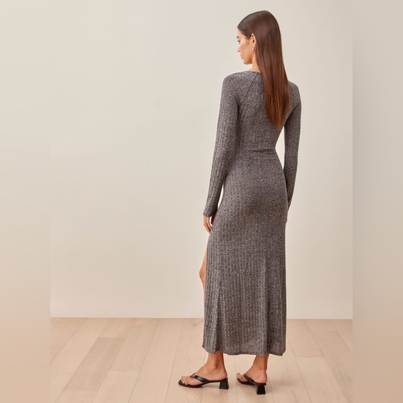 NWOT REFORMATION Lemon Dress - Heathered Cinnamon - Picture 16 of 16